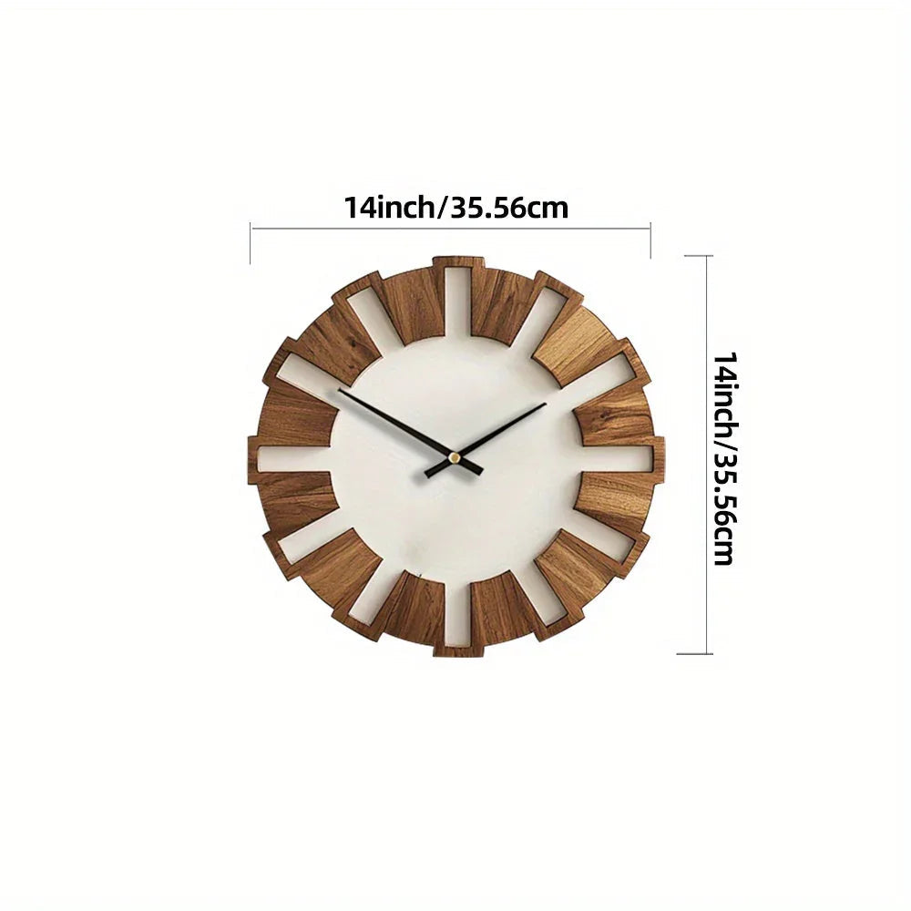 Wall Clock - Artistic Wooden 12 Inch