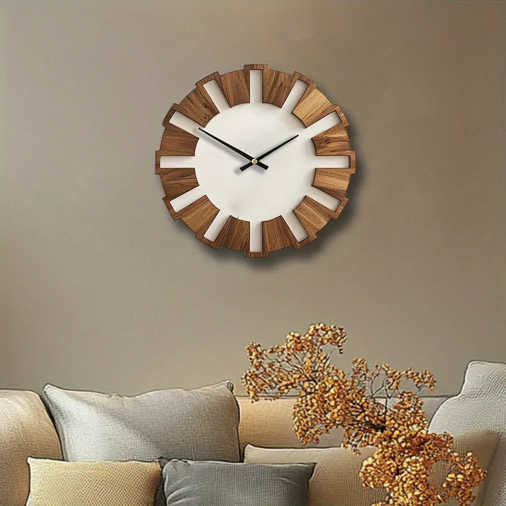 Wall Clock - Artistic Wooden 12 Inch