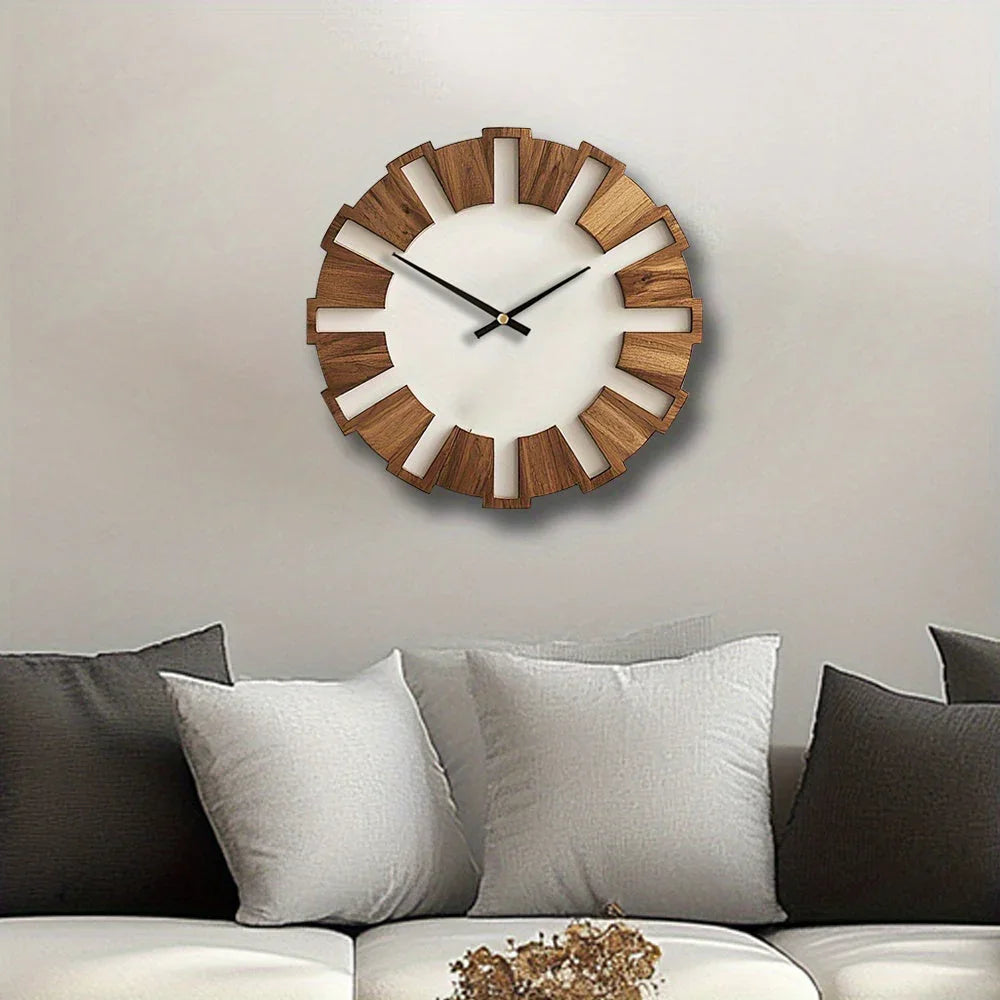 Wall Clock - Artistic Wooden 12 Inch