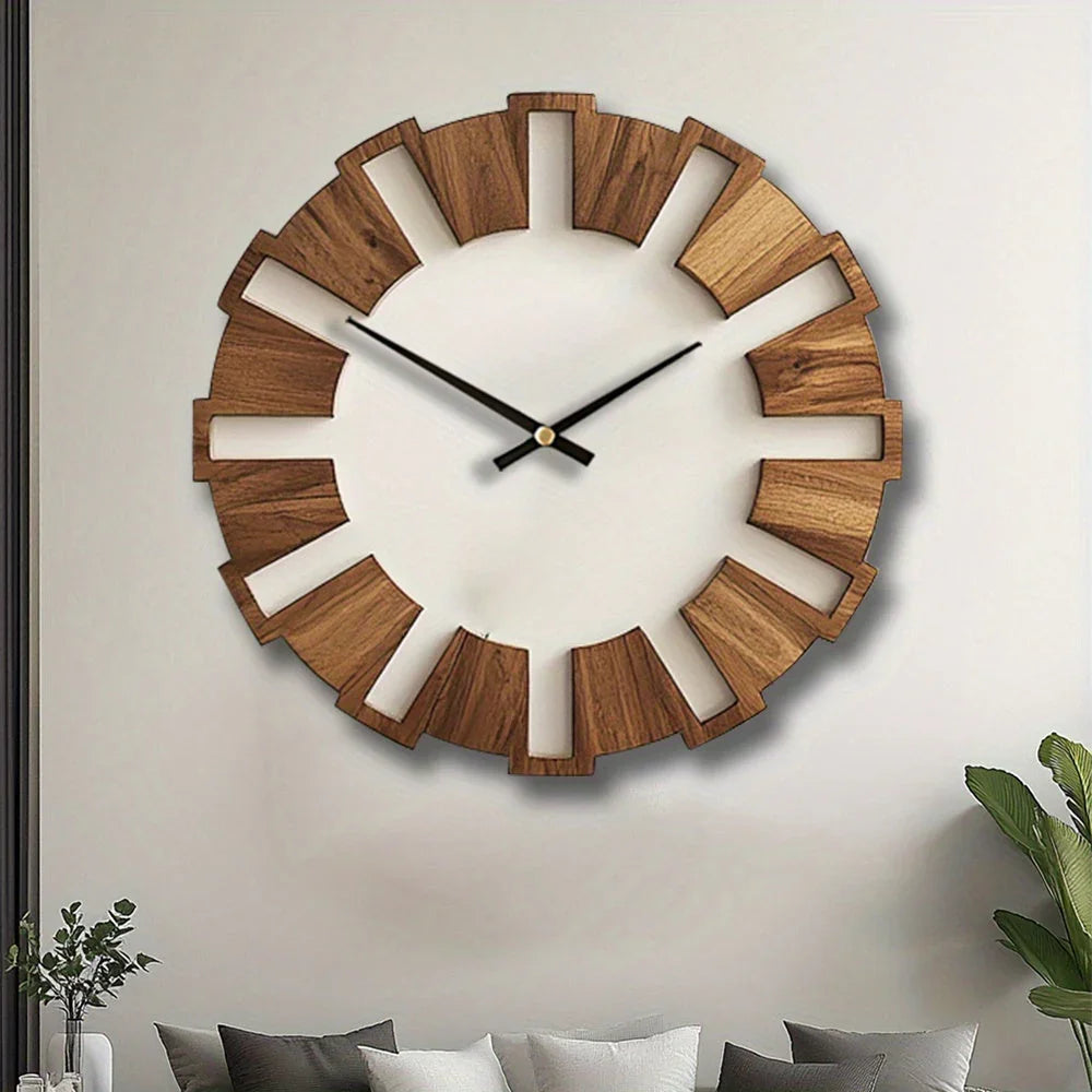 Wall Clock - Artistic Wooden 12 Inch