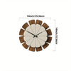 Wall Clock - Vintage Wooden 12 Inch - 35.56cm