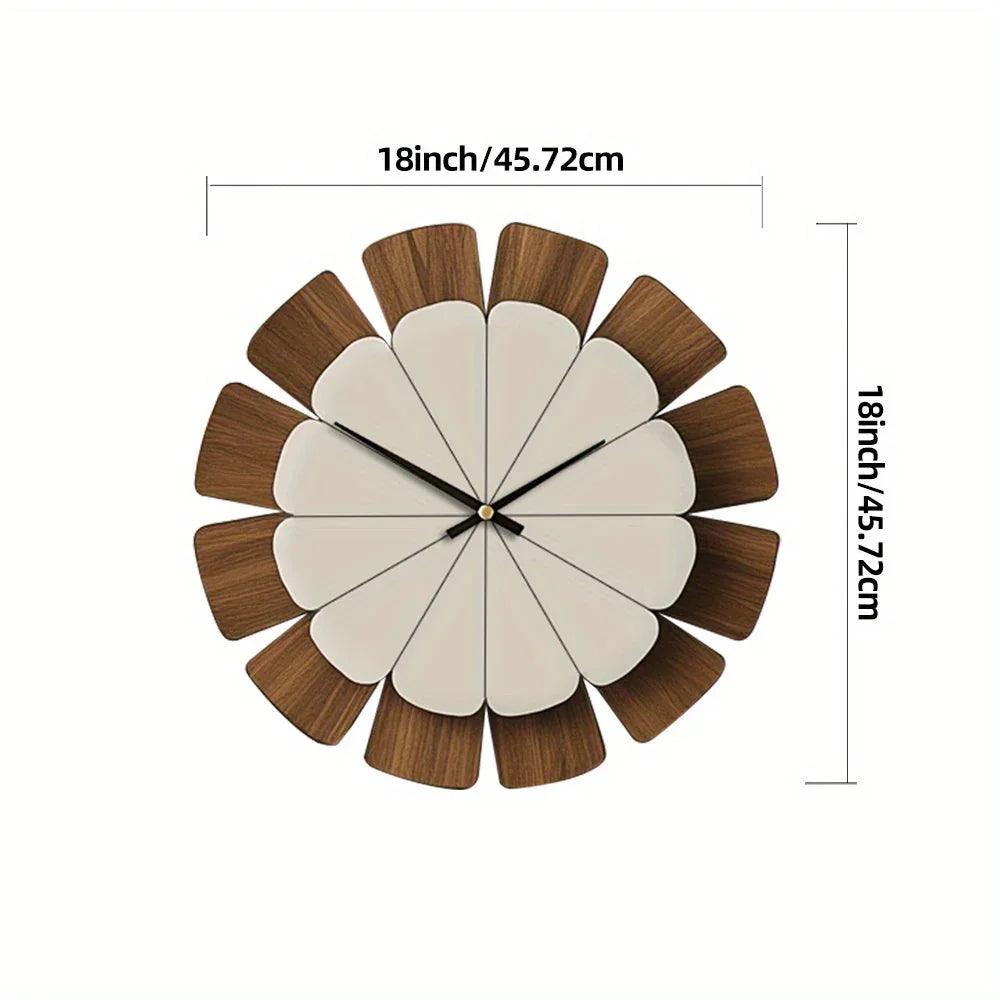Wall Clock - Vintage Wooden 12 Inch