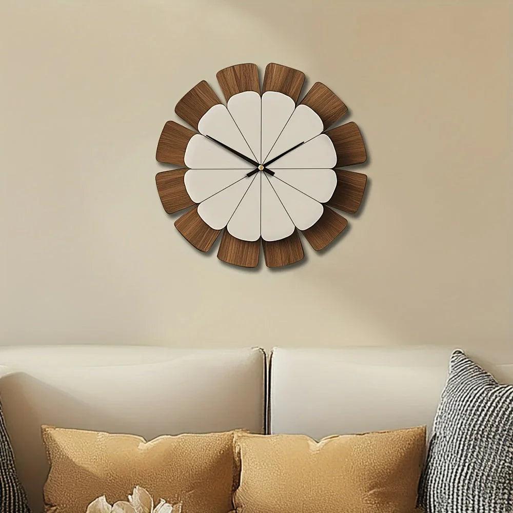 Wall Clock - Vintage Wooden 12 Inch