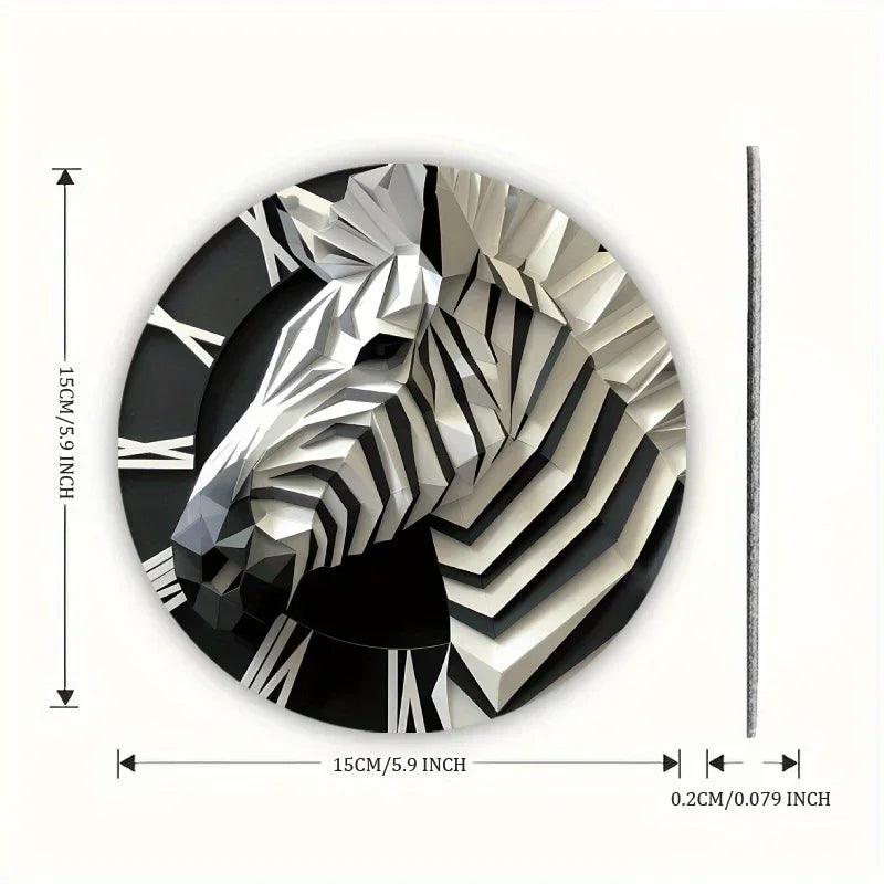 Wall Decor - 3D Zebra Black 5.9