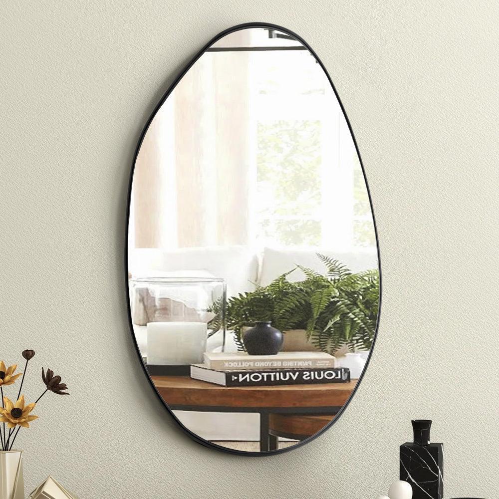 Wall Mirror - Asymmetrical Black 53x90cm