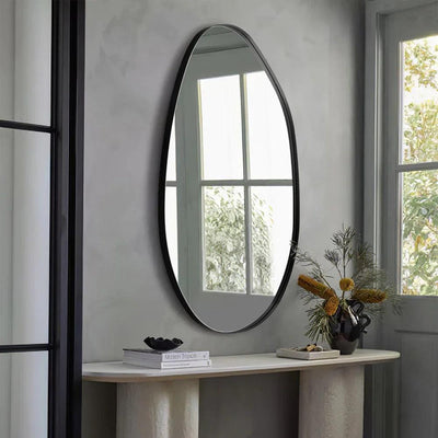 Wall Mirror - Asymmetrical Black 53x90cm
