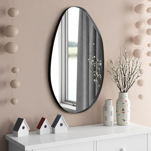 Wall Mirror - Asymmetrical Black 53x90cm