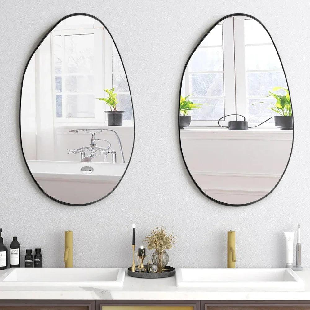 Wall Mirror - Asymmetrical Black 53x90cm
