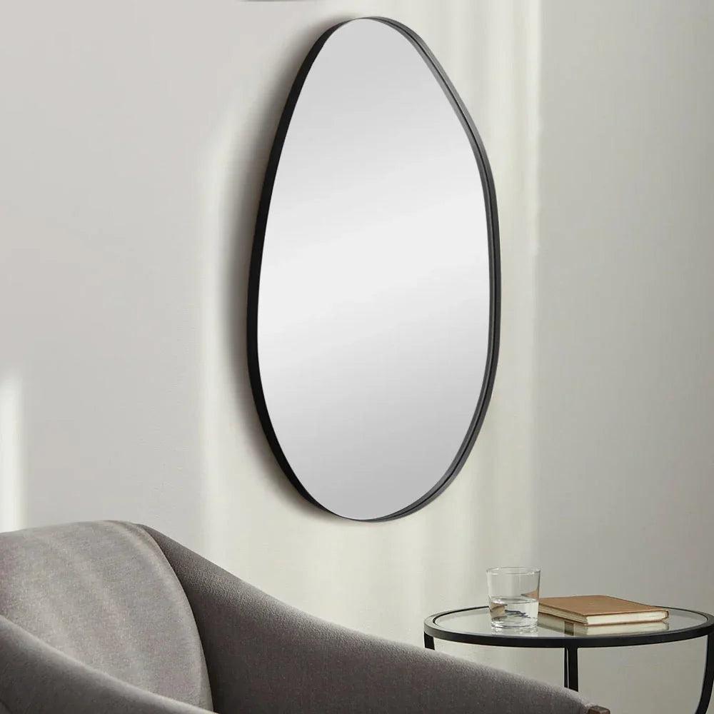 Wall Mirror - Asymmetrical Black 53x90cm
