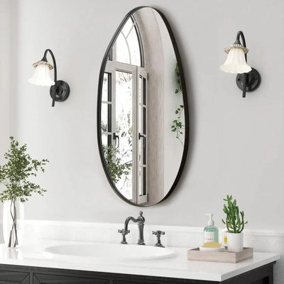 Wall Mirror - Asymmetrical Black 53x90cm