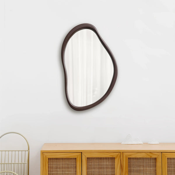 Wall Mirror - Decorative Wooden 39x25cm