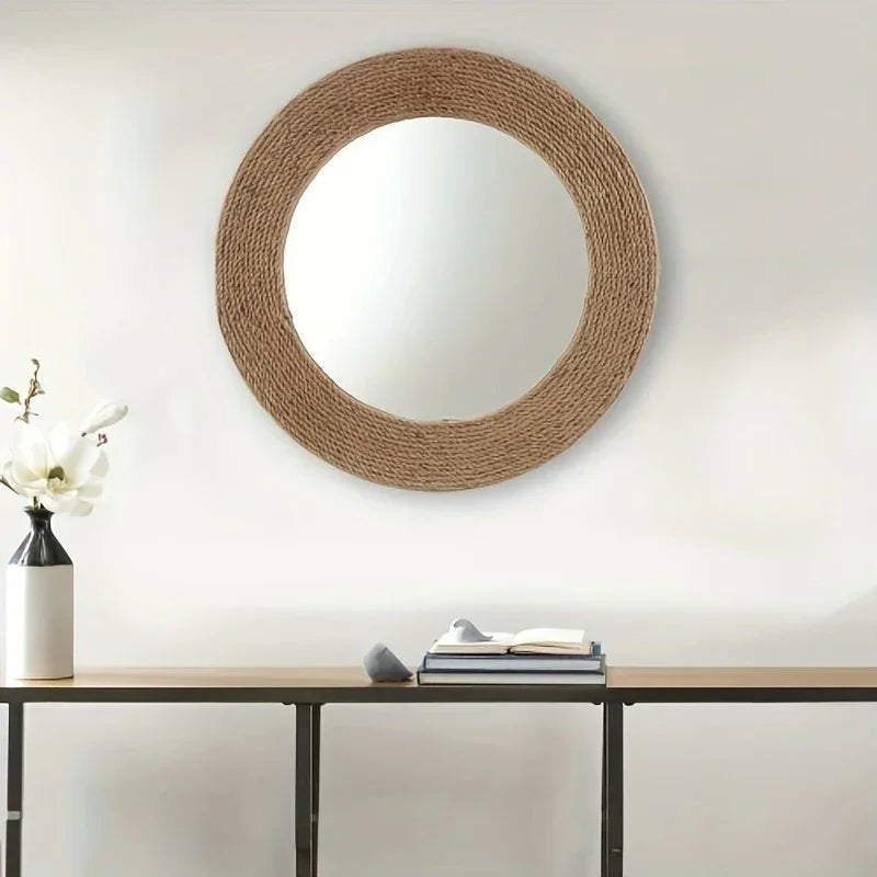 Wall Mirror - Natural Jute 26