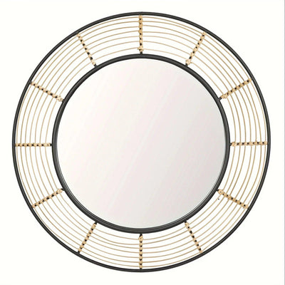 Wall Mirror - Rattan Large Round