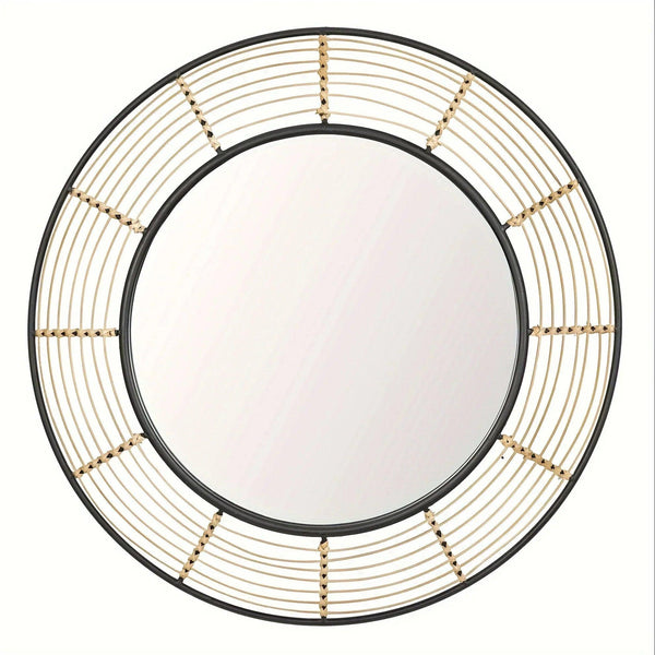 Wall Mirror - Rattan Large Round