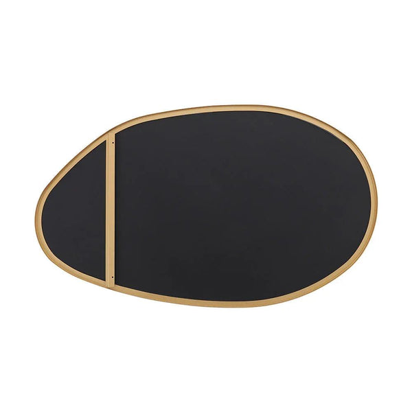 Wall Mirror - Round Gold Metal