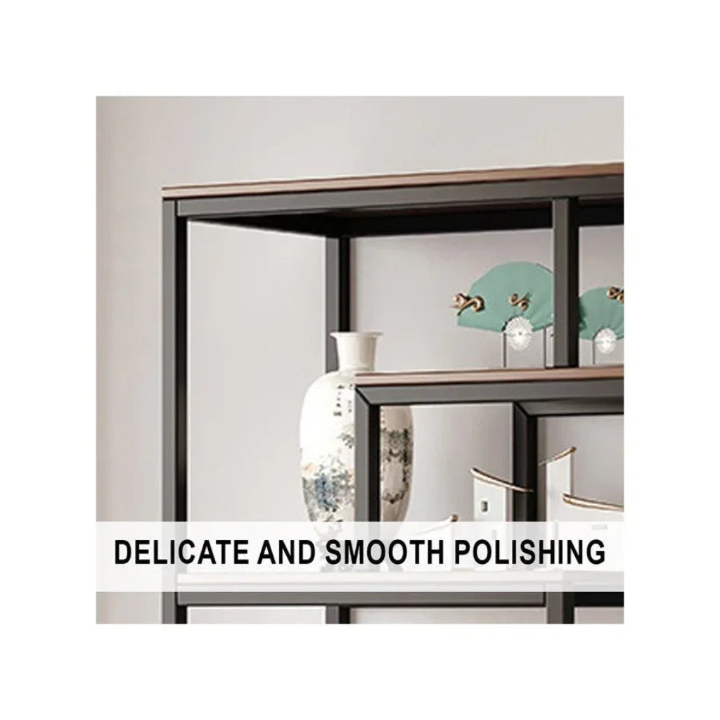 Wall Mounted and Floor Standing Bookshelf with Open Shelves