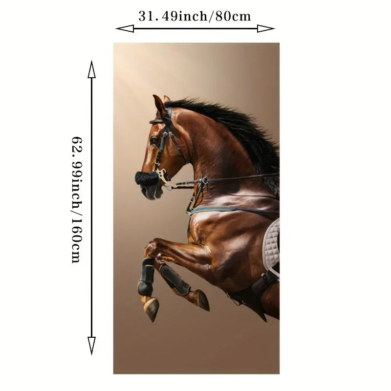 Wall Painting - Modern Horse Black Large