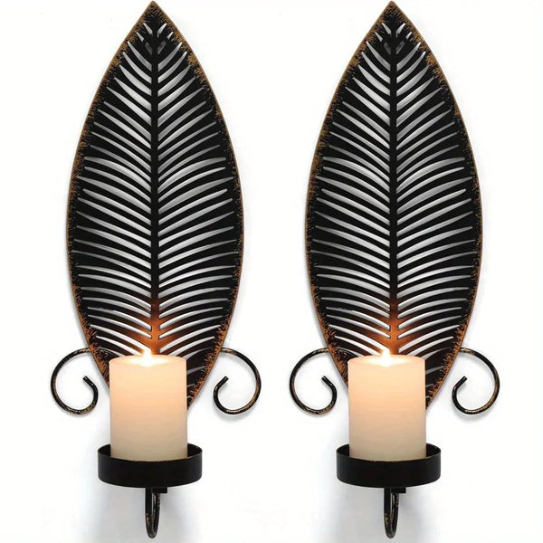 Wall Sconces - Golden Metal 2pcs