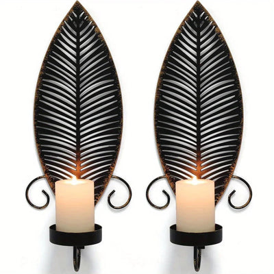 Wall Sconces - Golden Metal 2pcs
