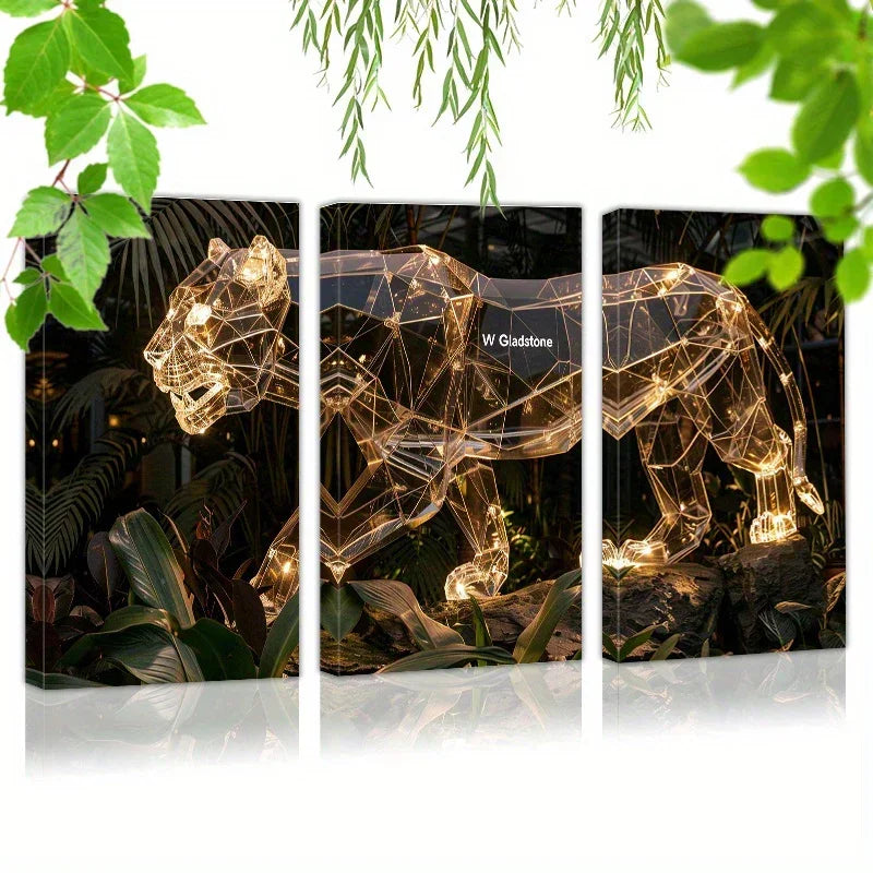 Wall Sculpture - 3D Metal Gold