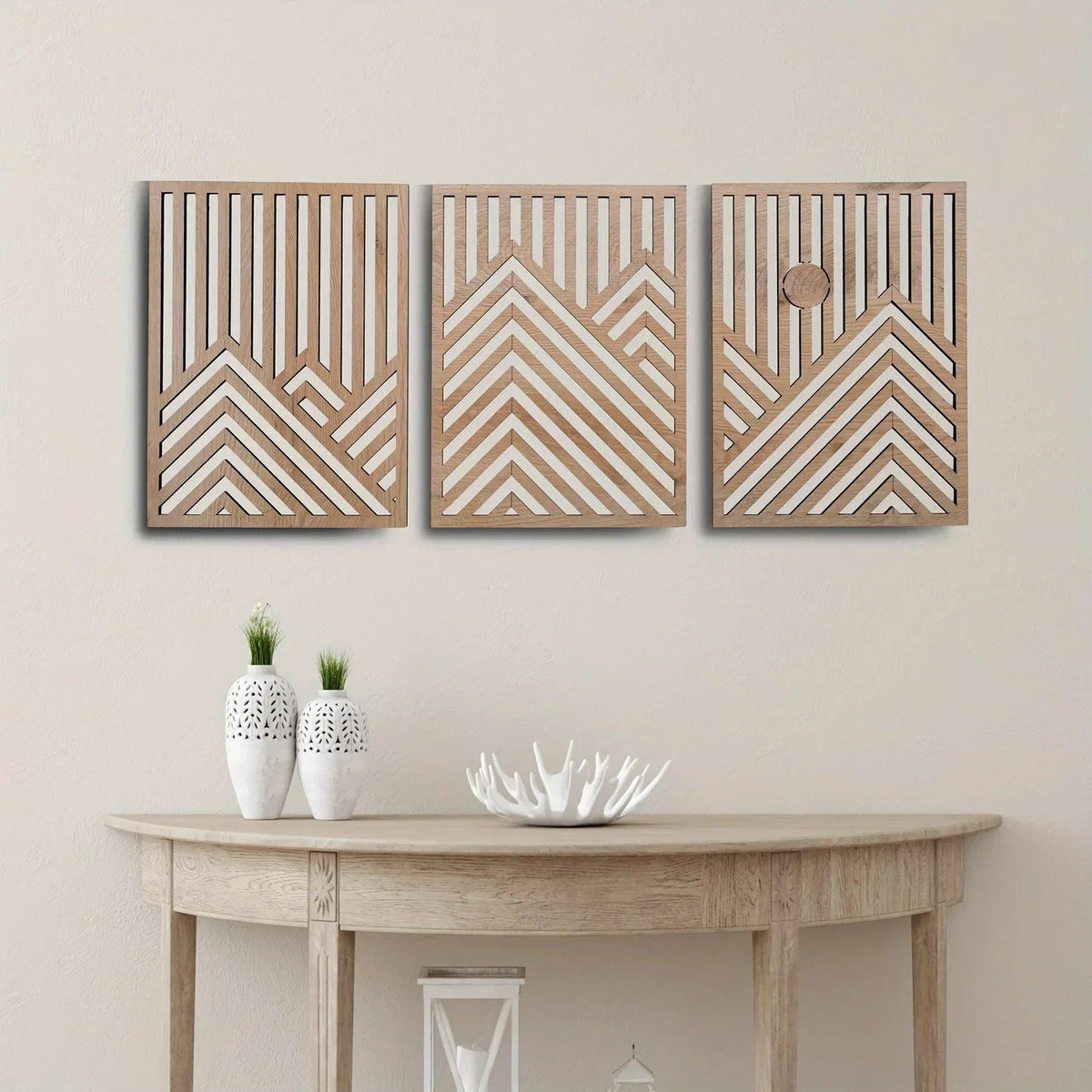 Wall Sculpture - Rustic Oak Mountain