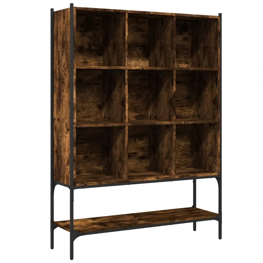 Wall Shelf - Geometric Smoked Oak Wooden