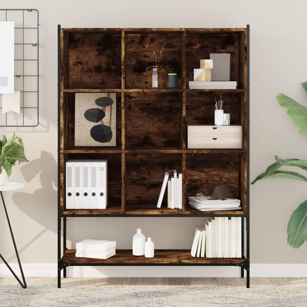 Wall Shelf - Geometric Smoked Oak Wooden
