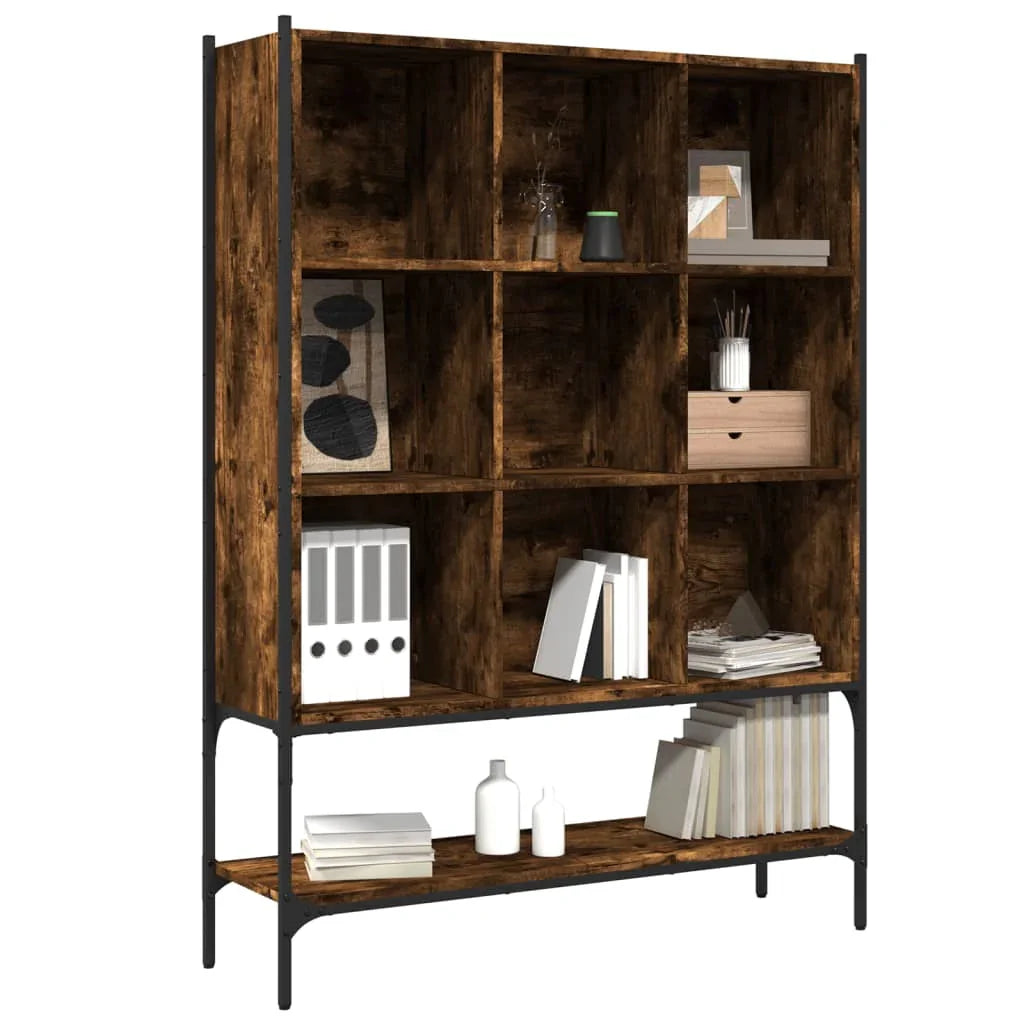 Wall Shelf - Geometric Smoked Oak Wooden