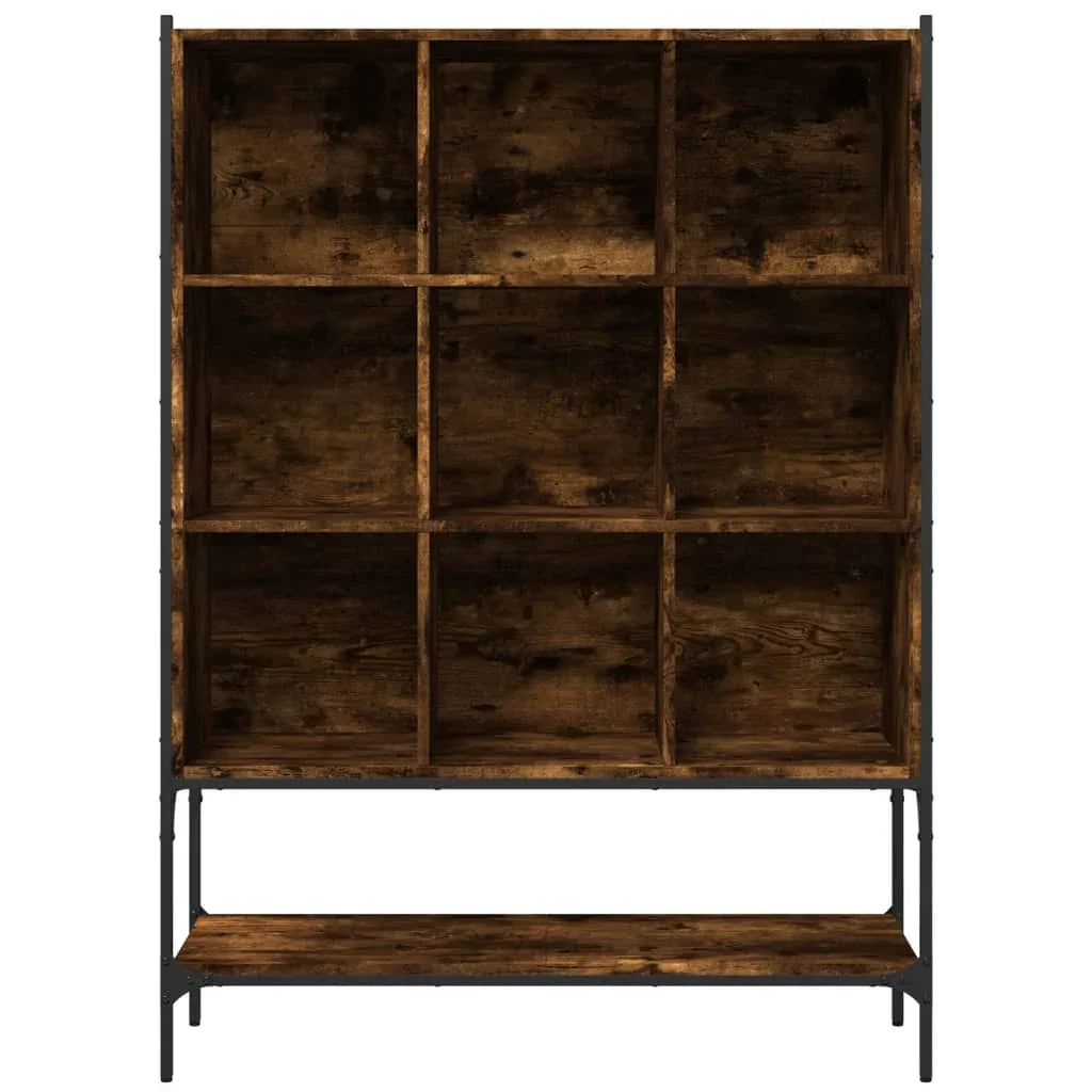 Wall Shelf - Geometric Smoked Oak Wooden