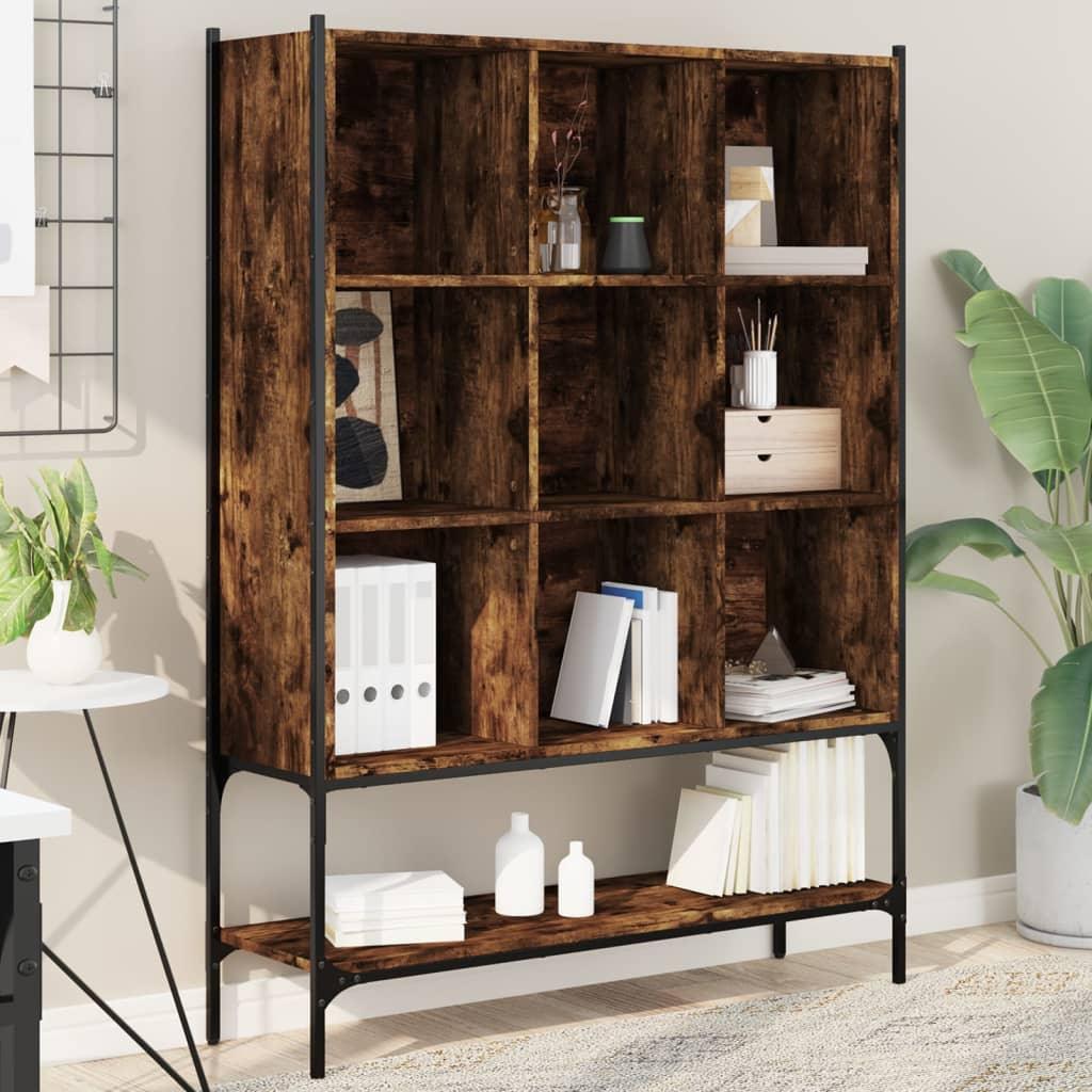 Wall Shelf - Geometric Smoked Oak Wooden