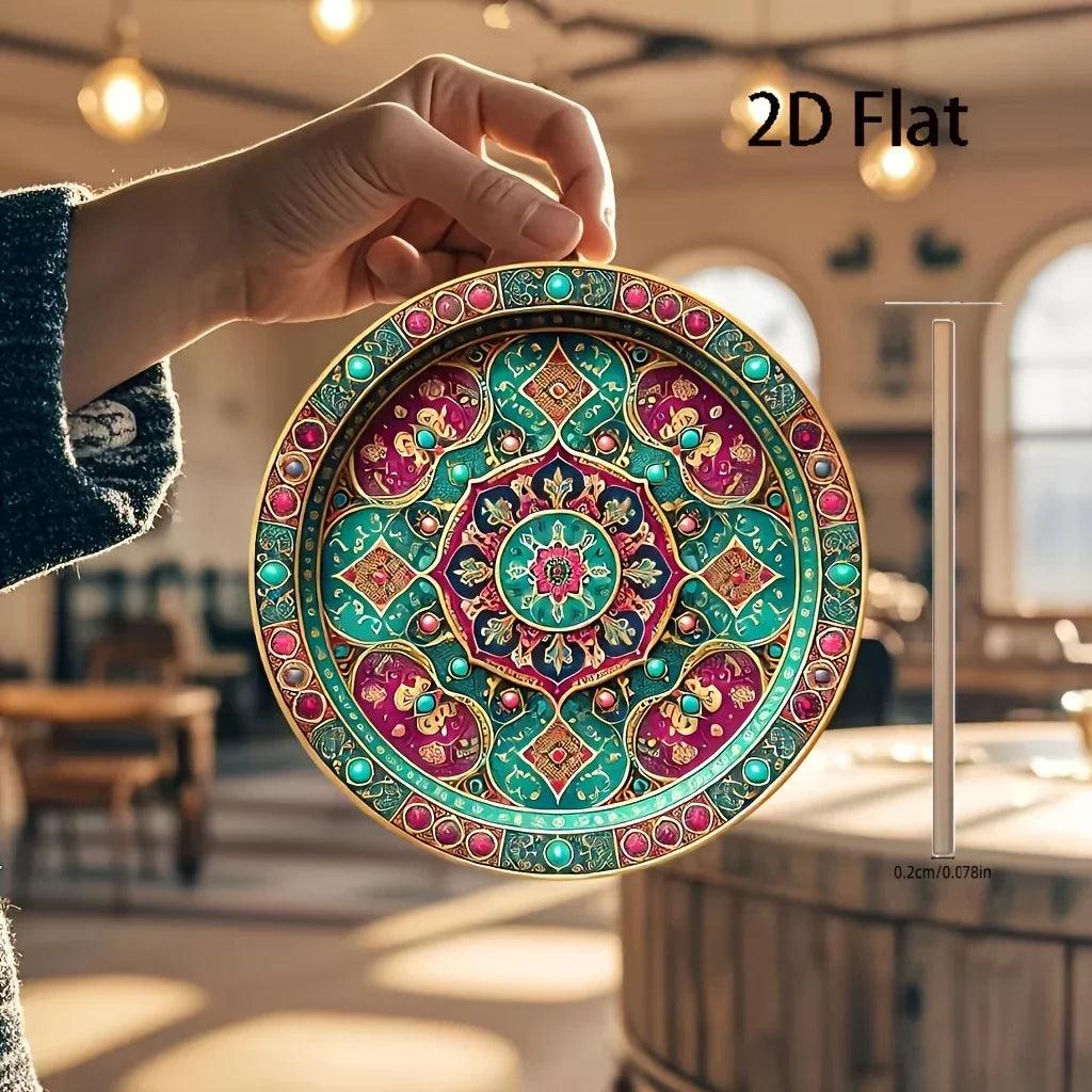 Wall Sign - Moroccan Wooden Round