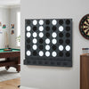 Wall-mounted Jumbo 4-in-a-Row Game with Acrylic Discs-Black