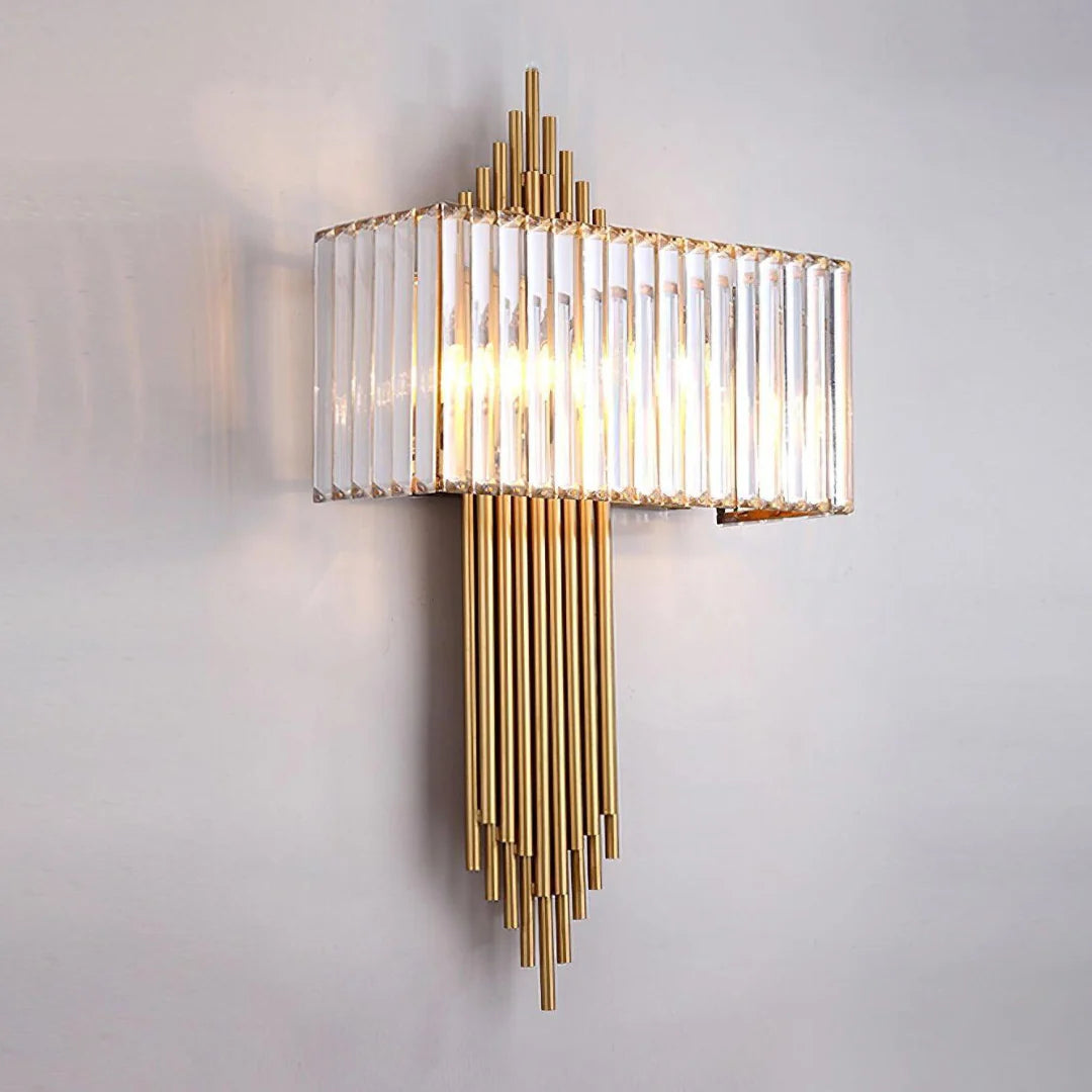 Wallis Gold Crystal Wall Lamp