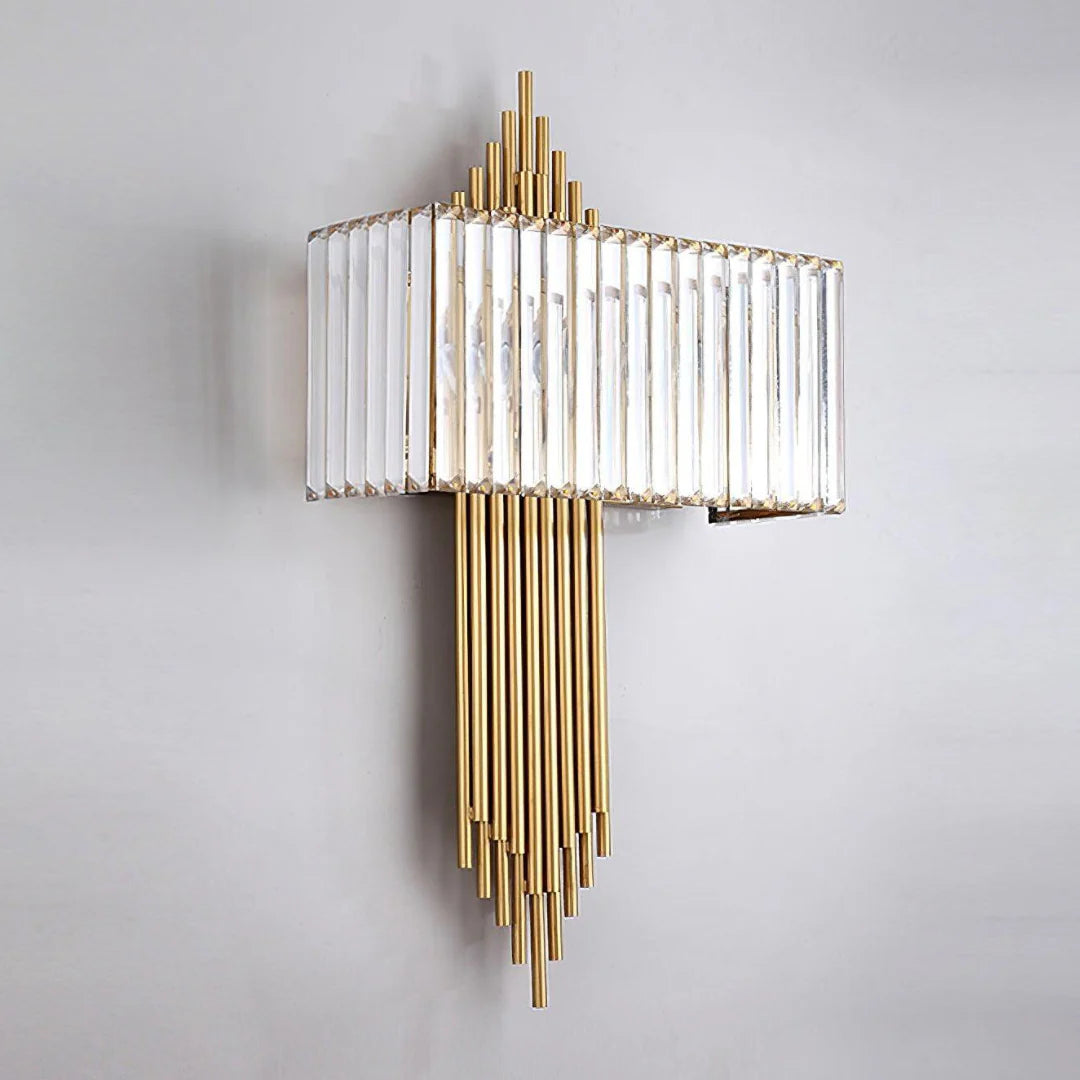 Wallis Gold Crystal Wall Lamp