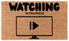 Watching in Progress Coir Mat
