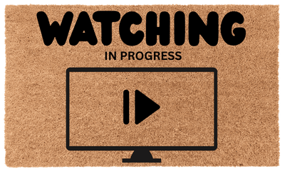 Watching in Progress Coir Mat