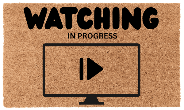 Watching in Progress Coir Mat