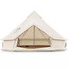 Waterproof Bell Tent with Stove Jack Accommodates and Mesh Windows Doors-S