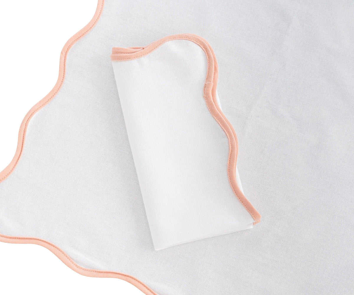 Pink Scalloped Napkin