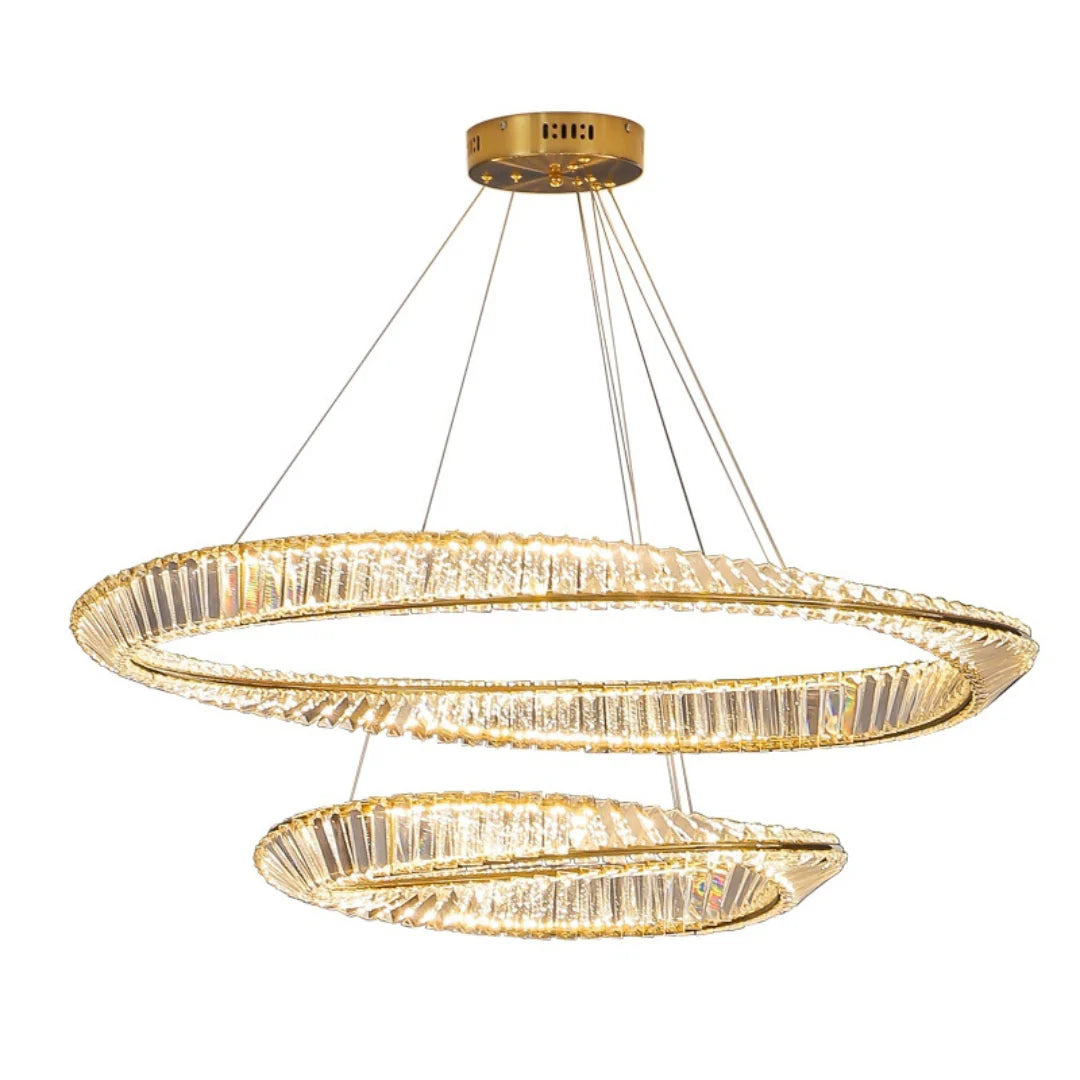 Wave Circle Elegant Crystal Chandelier