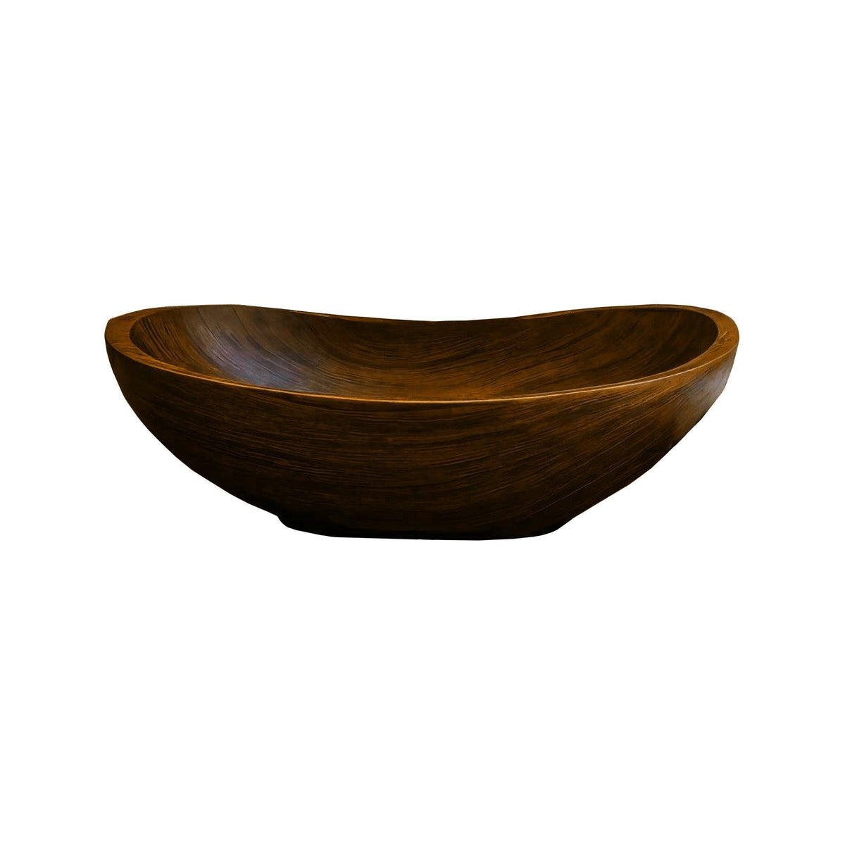 Waveform Handcrafted Wood Vessel Sink