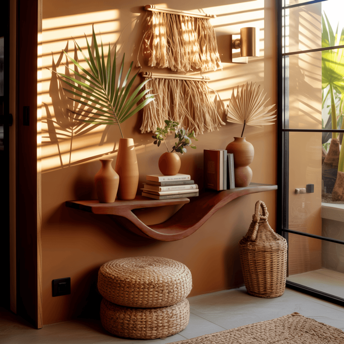 Waveform Solid Wood Floating Shelf