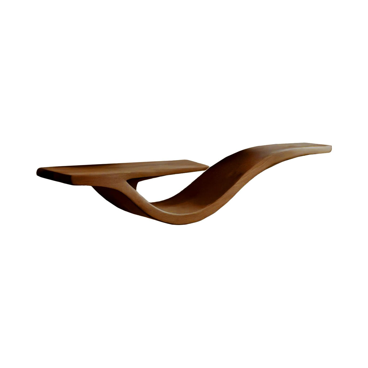 Waveform Solid Wood Floating Shelf