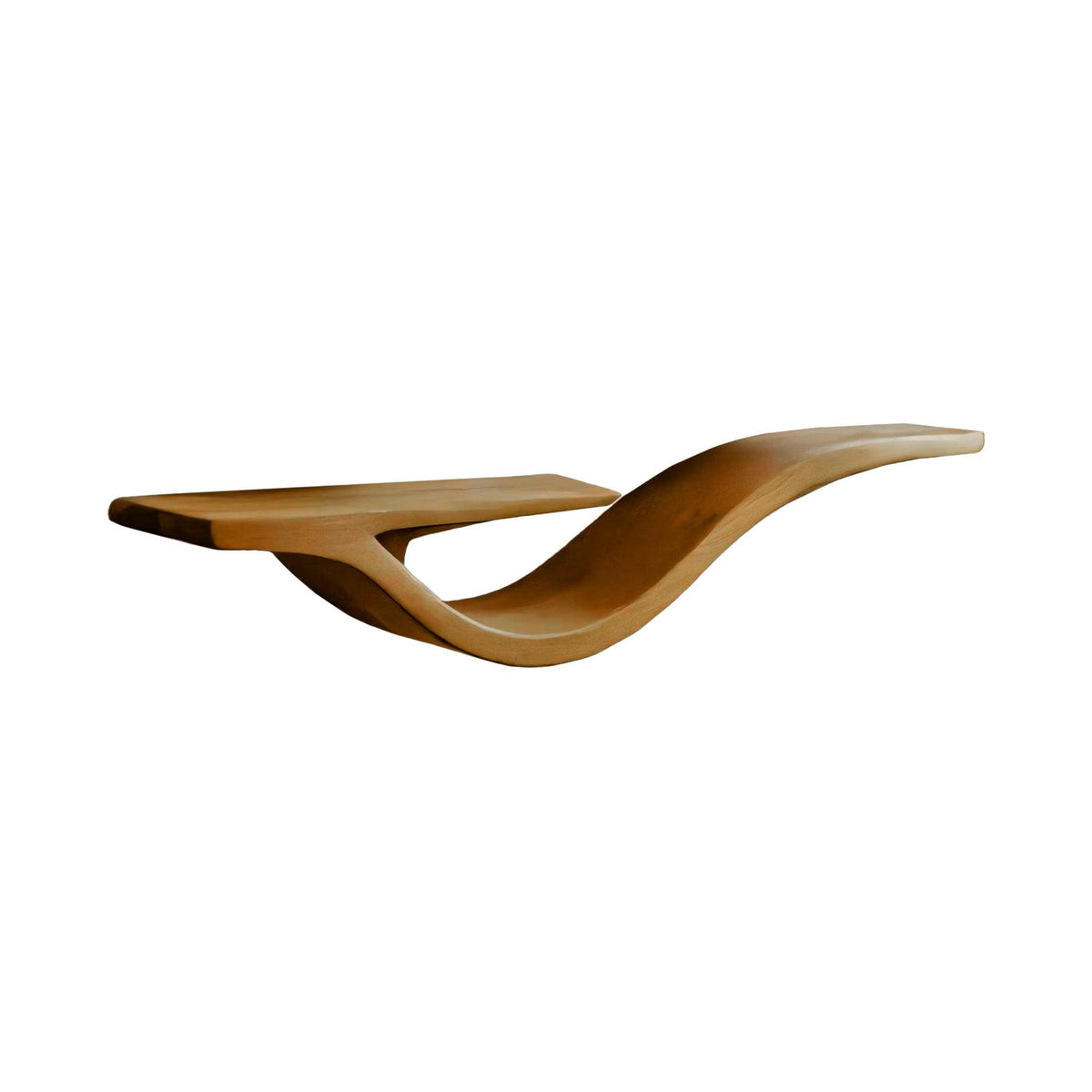 Waveform Solid Wood Floating Shelf