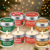 Wax Candle Set with 4 Christmas Scents and Gift Packaging - A Set Of 4 Boxes