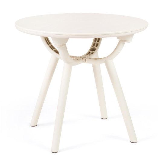 Weather-Resistant Circular Small End Table for Poolside and Balcony-1 Piece