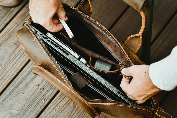 The Welch Briefcase | Vintage Leather Messenger Bag -