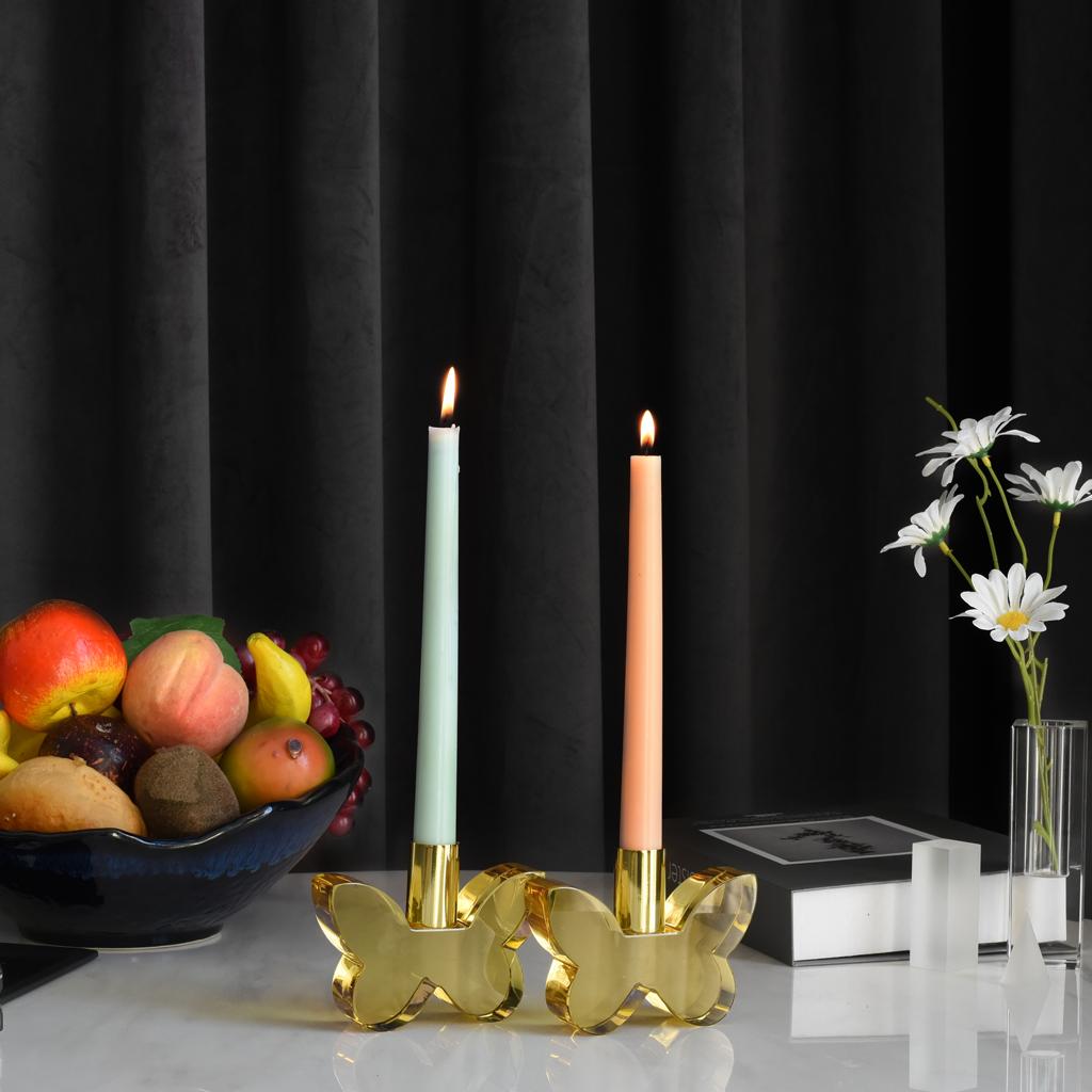 Pair of 3” Butterfly Candleholders