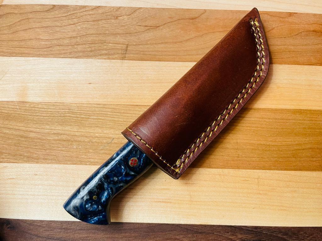 Damascus Utility Tanto blade by Titan - TK-081