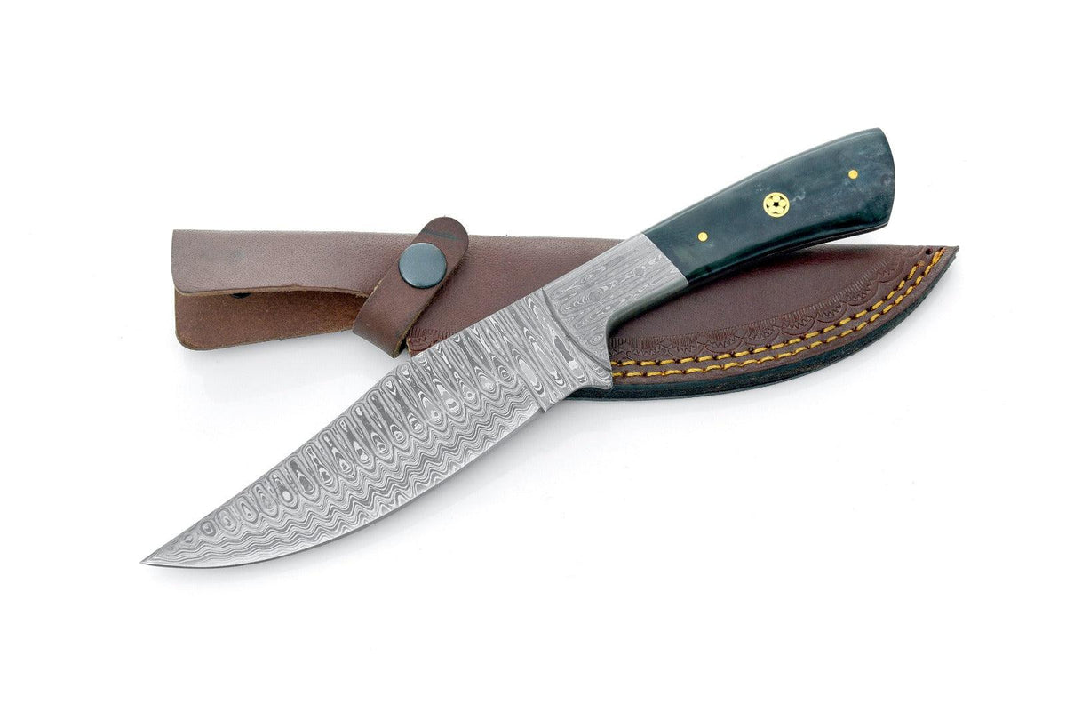 Hand Forged Damascus Knife , HUNTING KNIFE BY TITAN TD-193